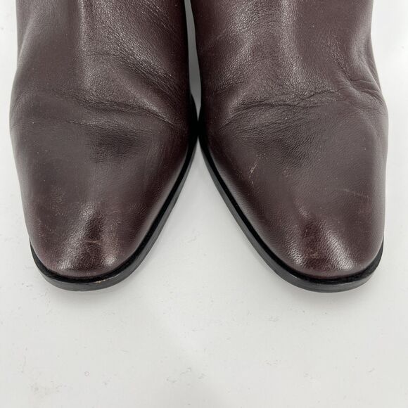 Seychelles Boots Womens 6.5 Burgundy Croc Embossed Siesta Bootie - Picture 5 of 11